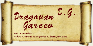 Dragovan Garčev vizit kartica